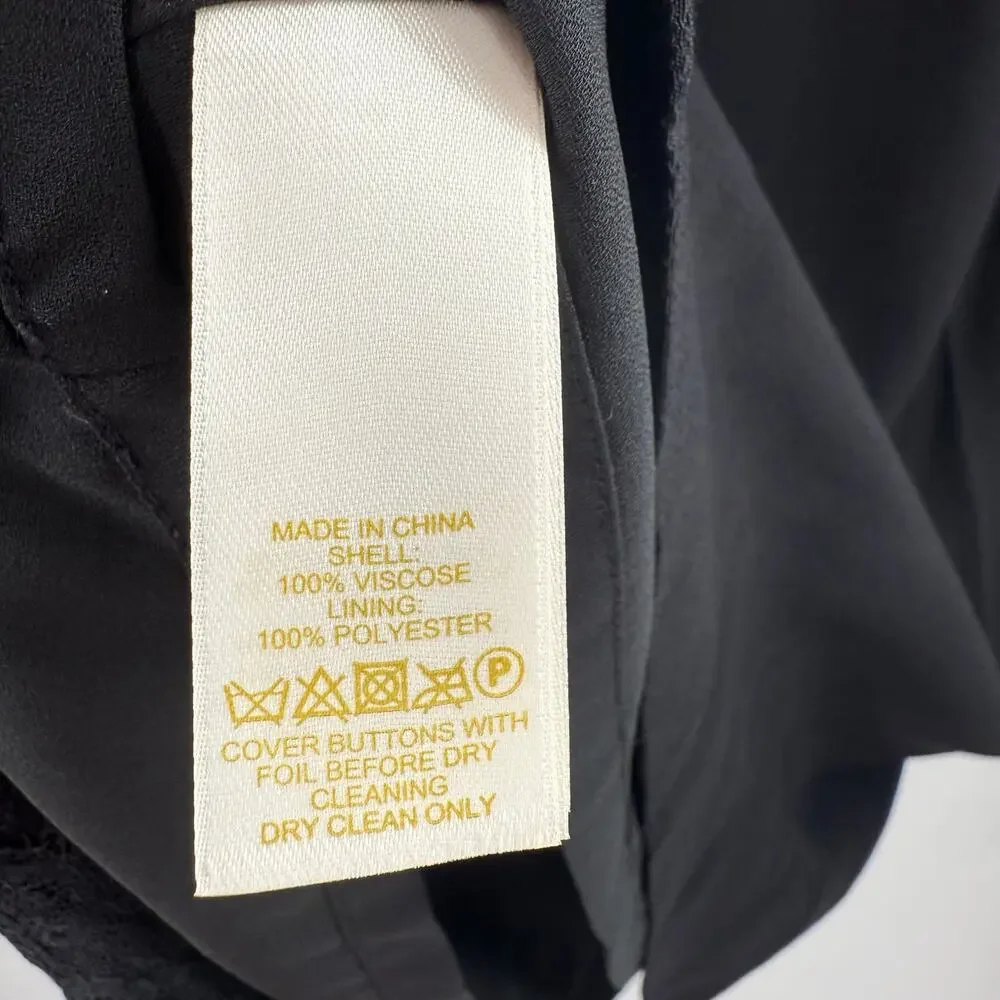 Kate Spade Cordette Dress Size 8 NWT Black Shift Mini Cocktail Evening Holiday